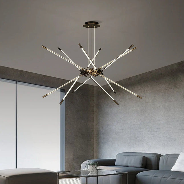 Lustre suspendu moderne en cuivre de luxe — LZ4X9J2