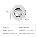 Rond Blanc / Blanc chaud (2700-3500K)