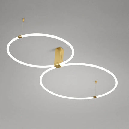 Lustre rond moderne en acrylique avec éclairage 360° — LZ4X9P2