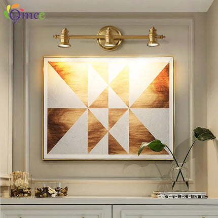 Applique murale LED vintage pour miroir de salle de bains 2/4 têtes bronze — LZ4X9P7
