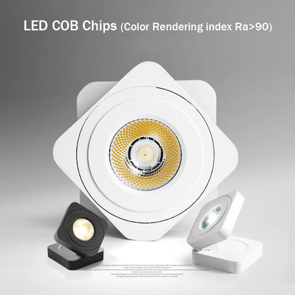 Spot LED ultra fin rotatif 360° à éclairage modulable — LZ4P9XJ