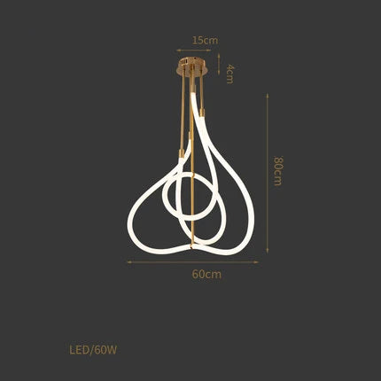 Suspension élégante en forme de notes de musique — LZ4J9P2Q
