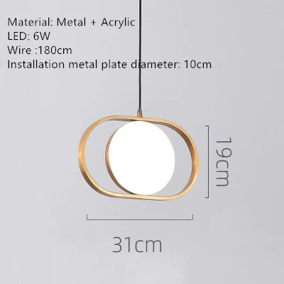 Suspension LED rotative pour café, bar et restaurant — LZ4X9P