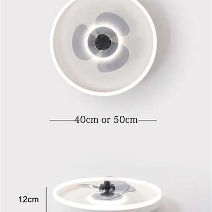 Plafonnier moderne avec ventilateur et éclairage LED 3 couleurs — LZ4X9P