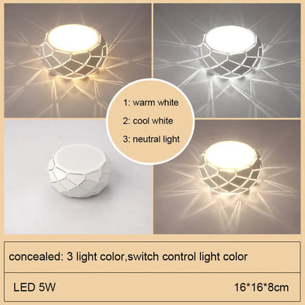 Plafonnier LED moderne avec gradation et trois modes de lumière — LZ4P9XJ