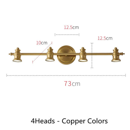 Applique murale LED américaine pour miroir de salle de bains avec ampoules offertes — LZ4X9J