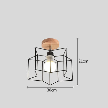 Plafonnier LED triangle en fer style nordique moderne — LZ4X7M