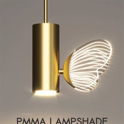 Suspension papillon en cristal pour décoration élégante — LZ4X9P
