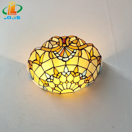 Applique murale en verre style Art déco européen Tiffany — LZ4X9QJ