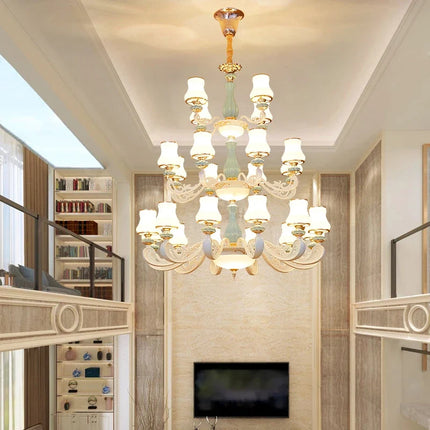Lustre en céramique pour éclairage intérieur élégant et moderne — LZ4X9M