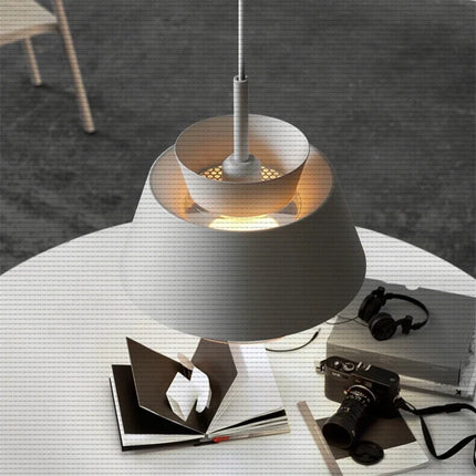Suspension industrielle en verre et fer style nordique moderne — LZ4X9T
