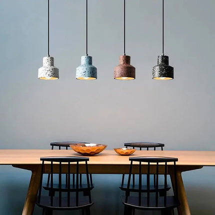 Suspension LED design nordique en terrazzo multicolore — LZ4P9XJ