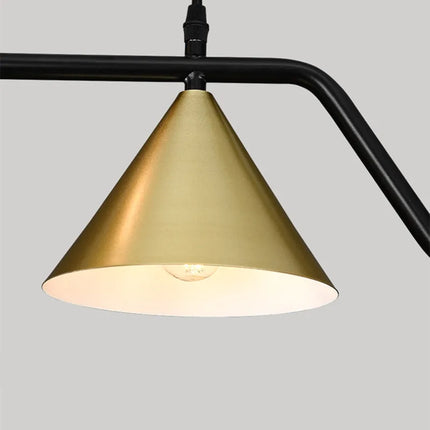 Lustre suspension rustique en verre et fer noir décoratif — LZ4N7Q2