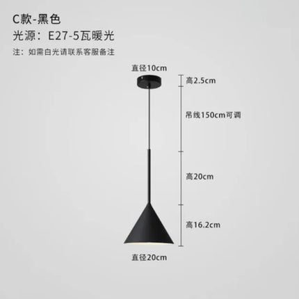 suspension décorative nordique pour éclairage créatif intérieur