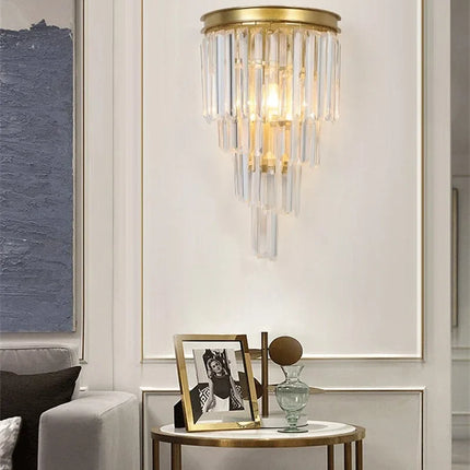 Applique murale nordique en cristal pour décoration intérieure moderne — LZ4X9T