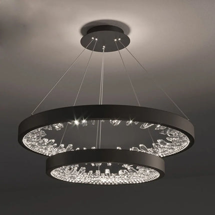 Lustre en cristal lumineux pour décoration intérieure moderne — LZ7XQ2