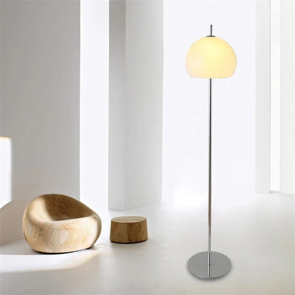 Lampadaire nordique avec abat-jour champignon rétro contemporain — LZ4F9X2