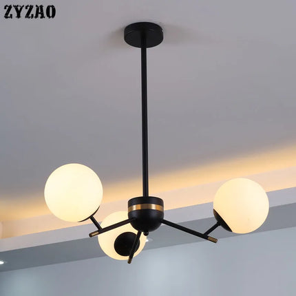 Lustre boule en verre pour décoration intérieure élégante — LZ4Q7M9