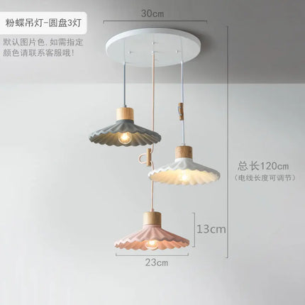 Suspension LED nordique en ciment au design simple et moderne — LZ4P9XQ