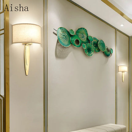 Applique murale en tissu pour éclairage décoratif au design moderne — LZ4X9J