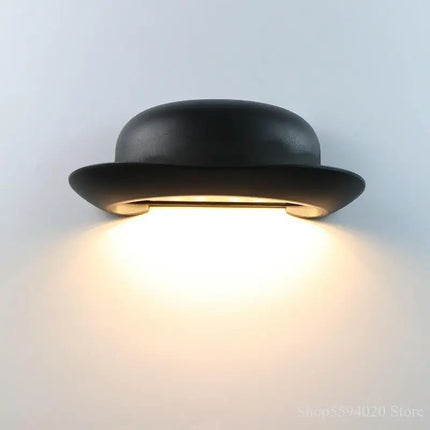 Applique murale LED extérieure au design nordique chapeau de paille — LZ4X9QJ