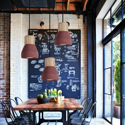Suspension LED en béton pour intérieur style vintage et loft — LZ4X9T