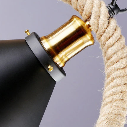 Suspension industrielle rustique avec corde pour intérieur — LZ7D4X