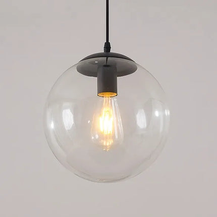boule de verre suspension lumières rétro loft industriel led suspension