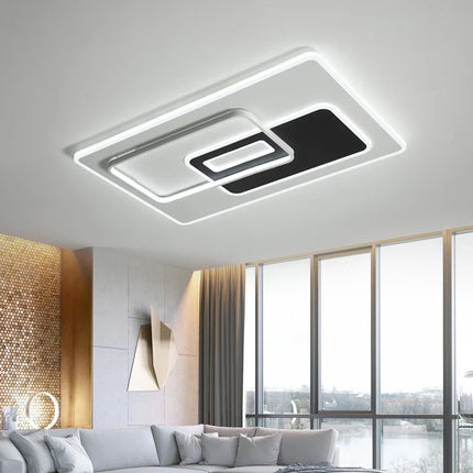 Plafonnier art déco post-moderne avec télécommande style coréen — LZ4X9M2
