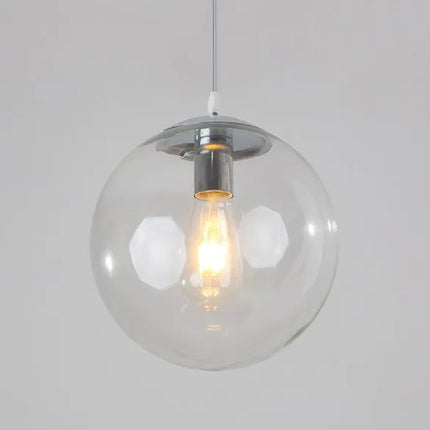 boule de verre suspension lumières rétro loft industriel led suspension
