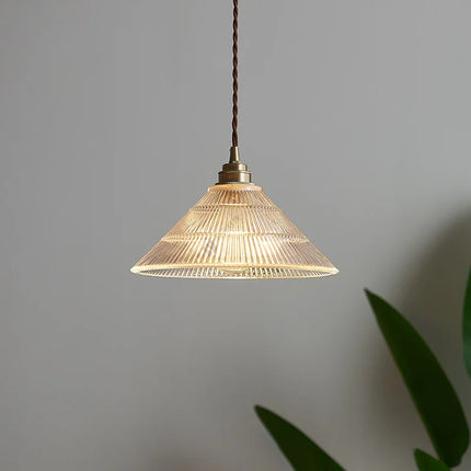 Suspension nordique en laiton et verre au style rétro américain — LZ7D9Q