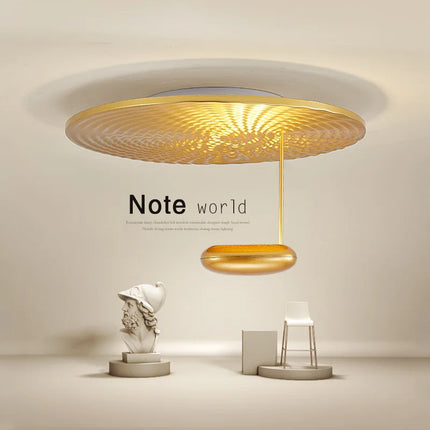 Plafonnier décoratif moderne en acrylique et fer doré — LZ4M9XQ