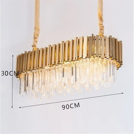 Lustre moderne en cristal avec grande suspension LED — LZ7XQ2