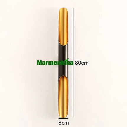 Applique murale Coltrane LED 2 lumières noir et doré en aluminium — LZ4X9B