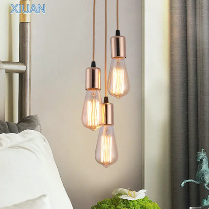 Suspension LED araignée bicolore noir, blanc et argent — LZ7XQ2