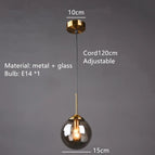 1 boule-gris fumé / Lumière blanche