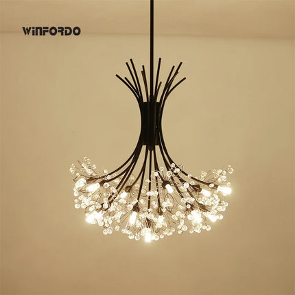 Lustre moderne en cristal avec LED luminaire suspension — LZ4X9P