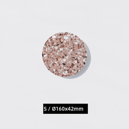 Applique murale LED ronde étanche pour jardin et terrasse en terrazzo et acrylique — LZ4X9P2