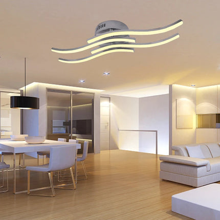Plafonnier LED décoratif moderne à surface incurvée — LZ4T9XQ