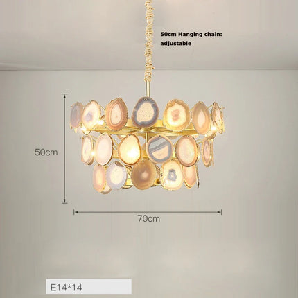 Lustre moderne en agate colorée pour intérieur — LZ4X9P2
