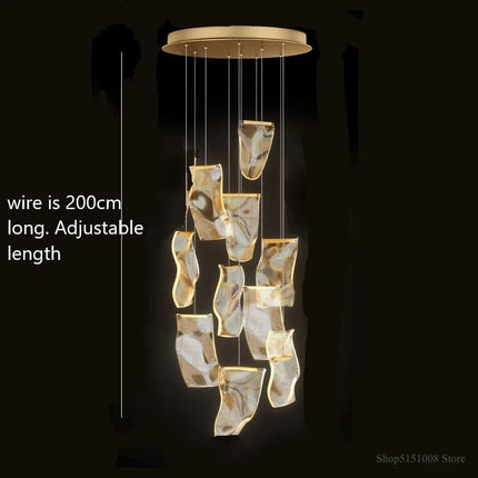 Lustre LED moderne pour escalier et boutique de vêtements — LZ4X9Q2