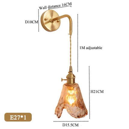 Suspension en verre au design rétro et texture créative — LZ4D9XQ