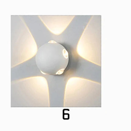 Applique murale LED noire étanche IP65 pour extérieur jardin et porche — LZ4X9T2