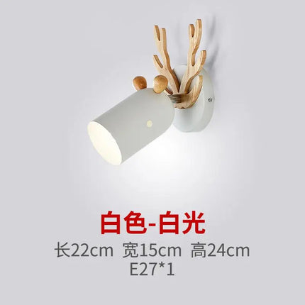 Applique murale en bois cerf style nordique pour chambre enfant — LZ4P9XQ