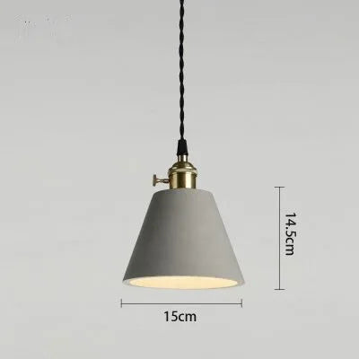 Suspension industrielle en ciment pour table et bar — LZ4X9Q2
