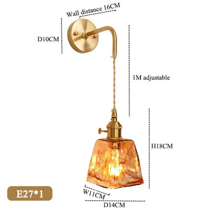 Suspension en verre au design rétro et texture créative — LZ4D9XQ