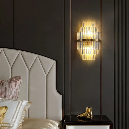 applique murale en cristal style européen moderne pour intérieur décoratif