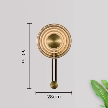 Applique murale décorative en métal et verre style européen cloche — LZ4N7Q2