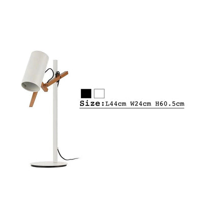 Lampe de bureau japonaise en bois naturel Aswan — LZ4X9T2
