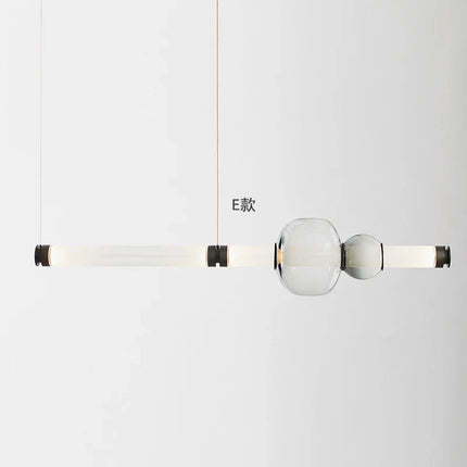 Suspension simple en verre pour hall et salle à manger duplex — LZ4XJ9